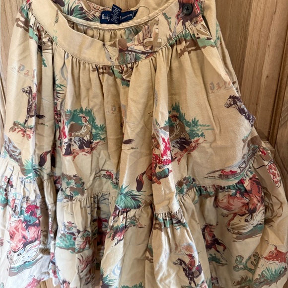 Ralph Lauren Dresses & Skirts - Ralph Lauren Women's Equestrian Print Skirt - Beige and Red